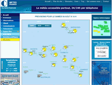 Tablet Screenshot of meteo.pf