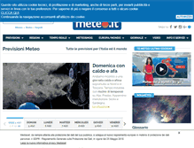 Tablet Screenshot of meteo.it