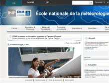 Tablet Screenshot of enm.meteo.fr